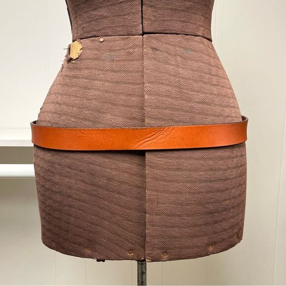 Joe's Jeans Genuine Leather Cognac Classic Belt Size 36 Unisex - Picture 2 of 12